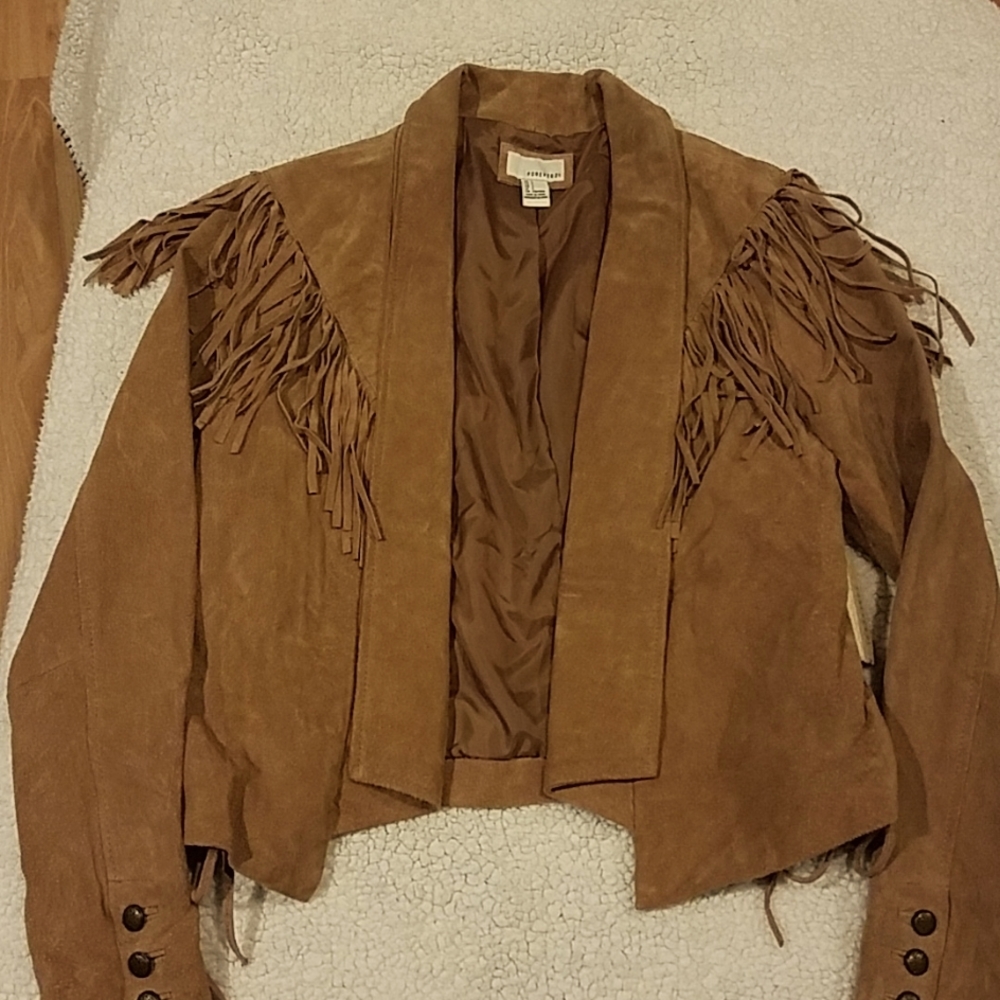 Pigskin leather jacket